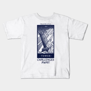 Tumbling Tower - Ox Blue Kids T-Shirt